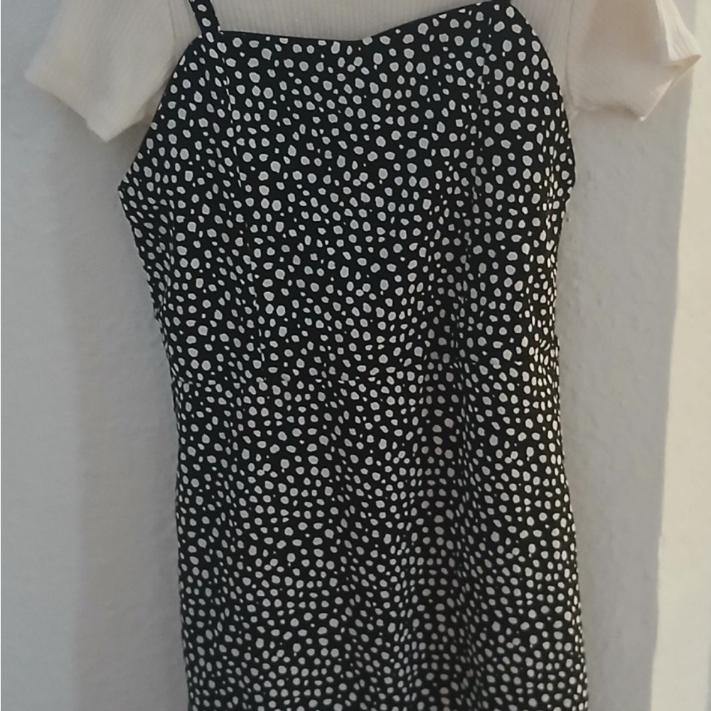 Black and White Polka Dot Dress
